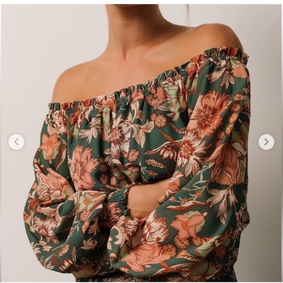 Baltic Born Lizzie Maxi Dress Size Large Floral Boho Tiered Indie Romantic Fairy - Picture 2 of 11